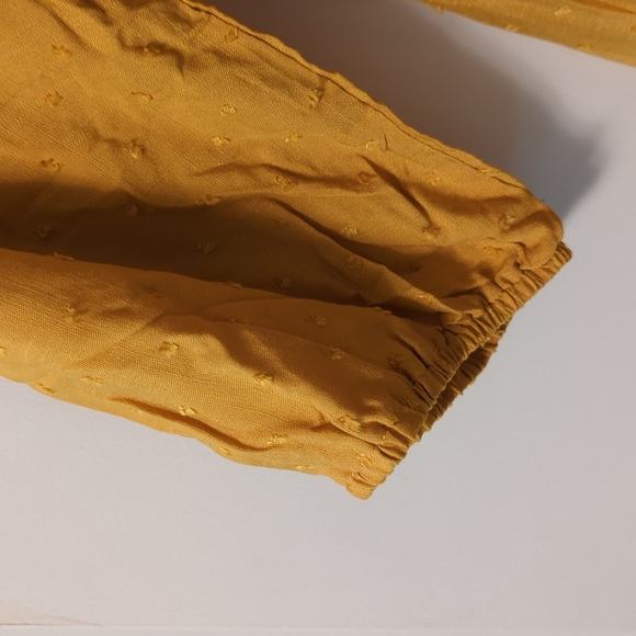 NWT Swiss Dot Tie Neck Lace Hem Dress - Picture 3 of 9